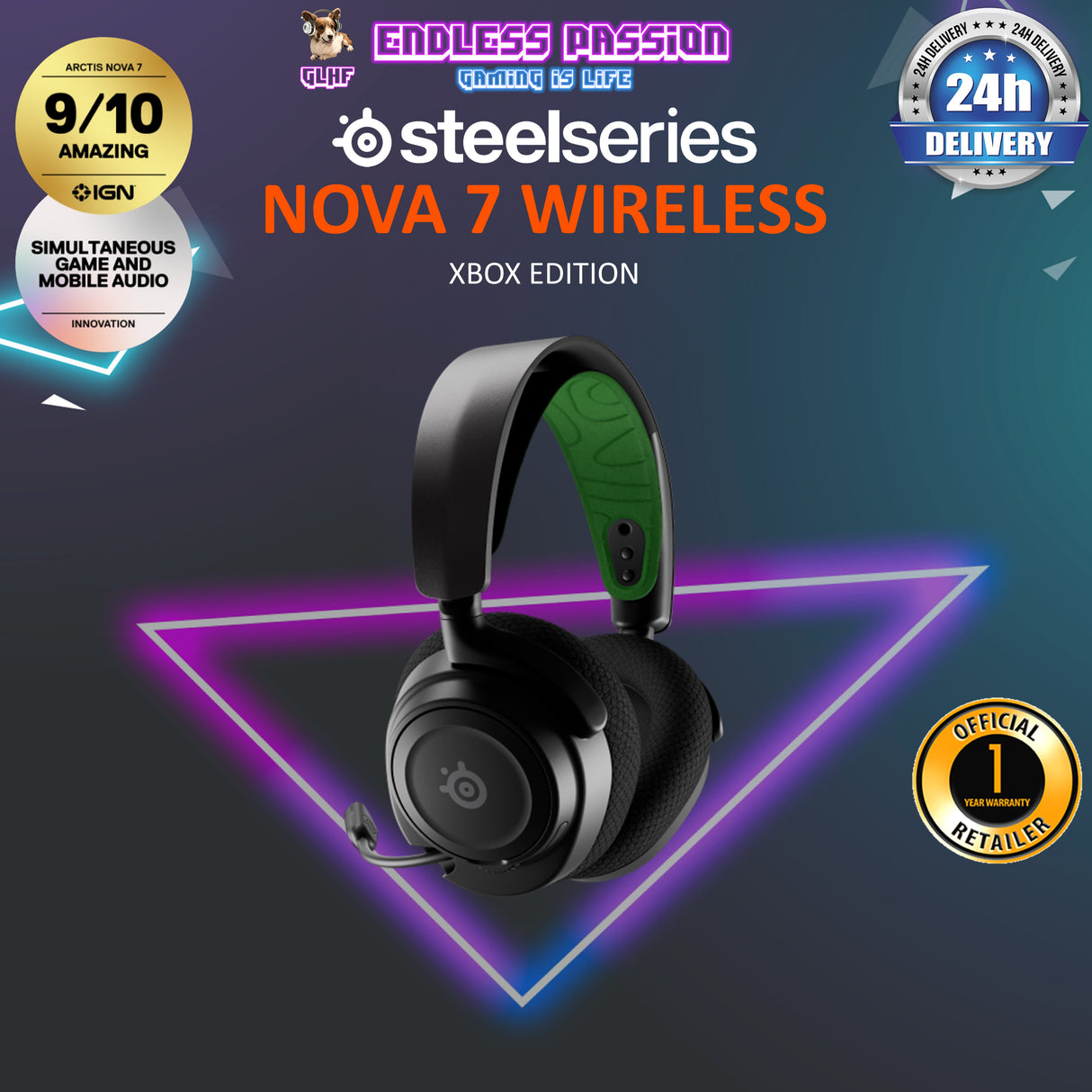 SteelSeries Arctis Nova 7 Wireless Gaming Headset