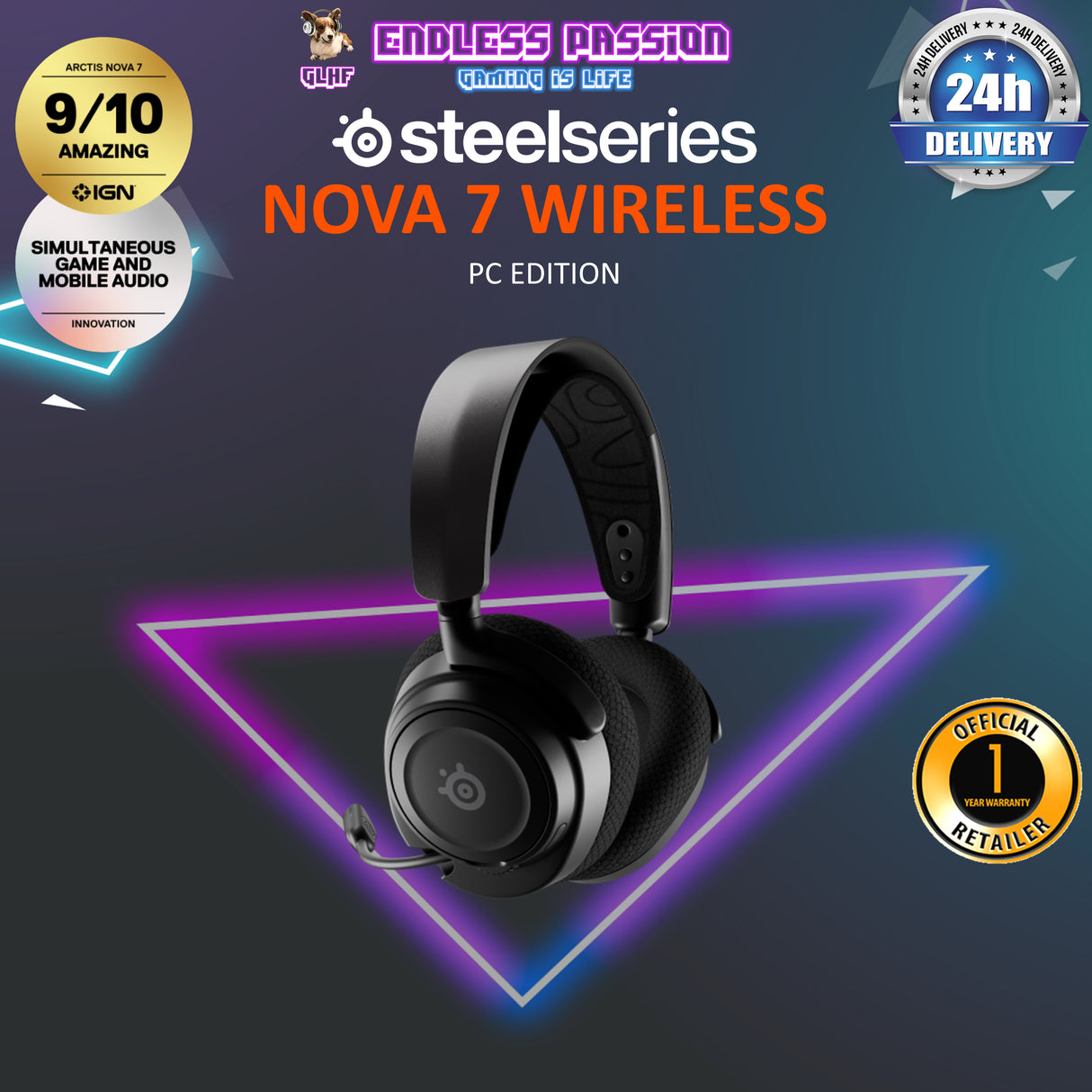 SteelSeries Arctis Nova 7 Wireless Gaming Headset