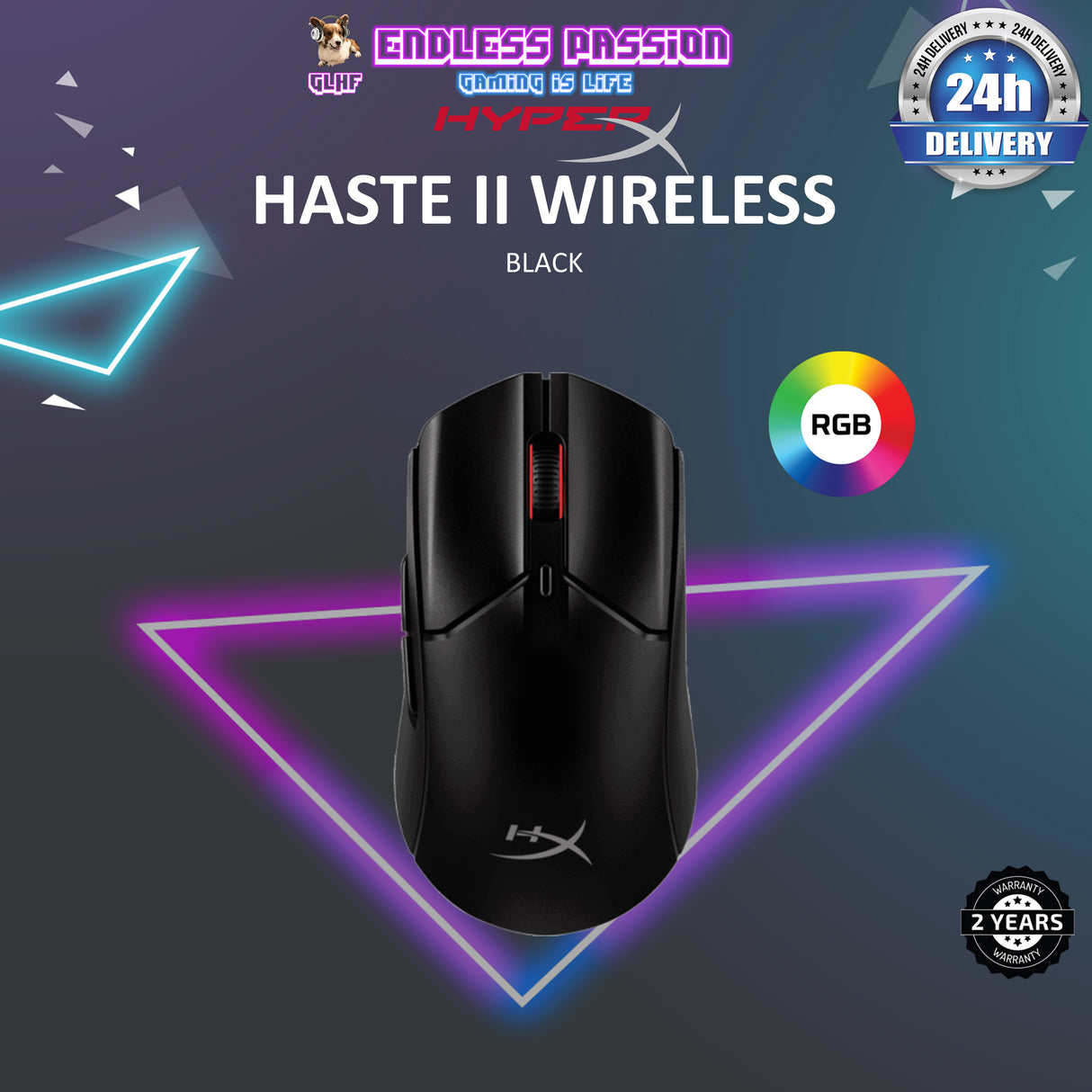 HyperX PulseFire Haste II Wireless RGB Gaming Mouse