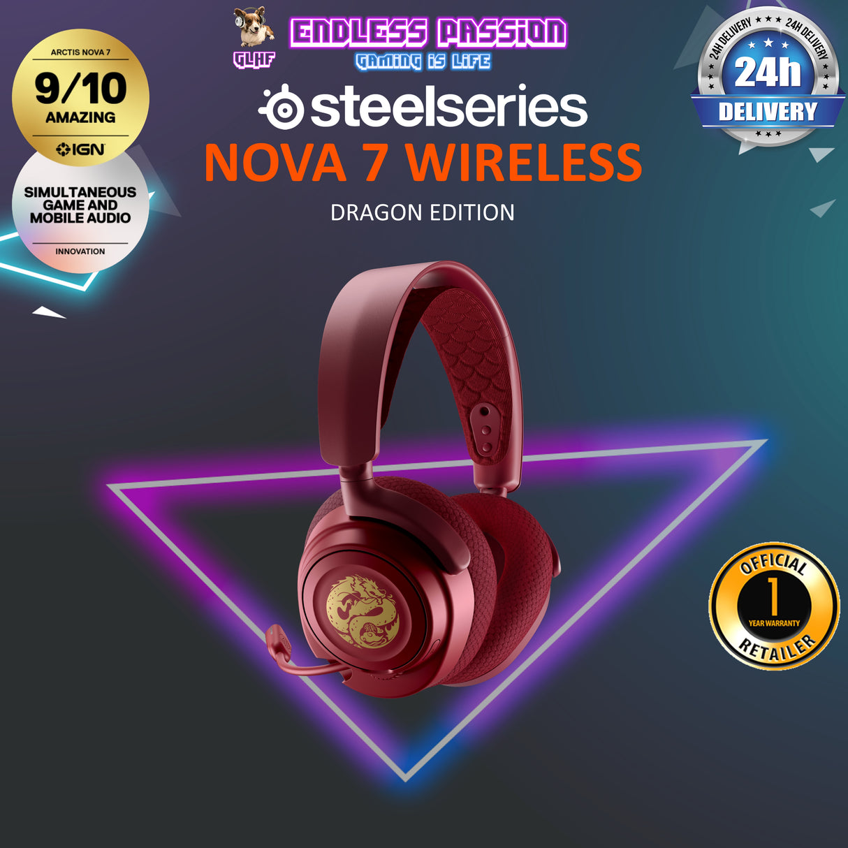 SteelSeries Arctis Nova 7 Wireless Gaming Headset