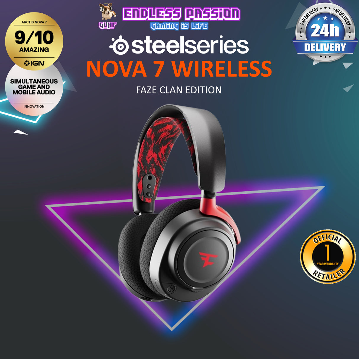 SteelSeries Arctis Nova 7 Wireless Gaming Headset