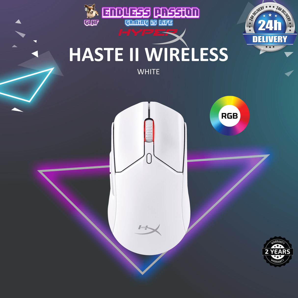 HyperX PulseFire Haste II Wireless RGB Gaming Mouse