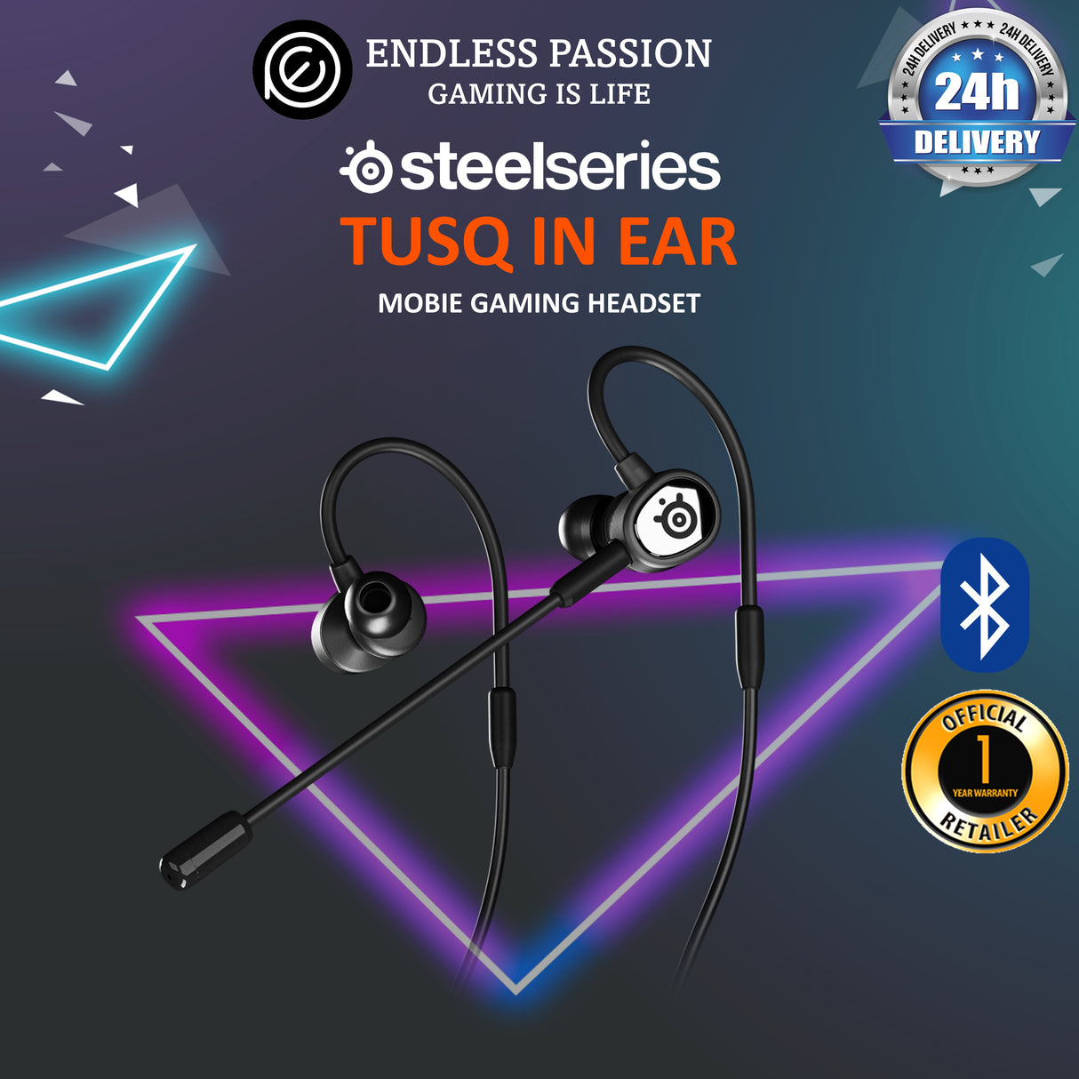 SteelSeries TUSQ Gaming Earbuds