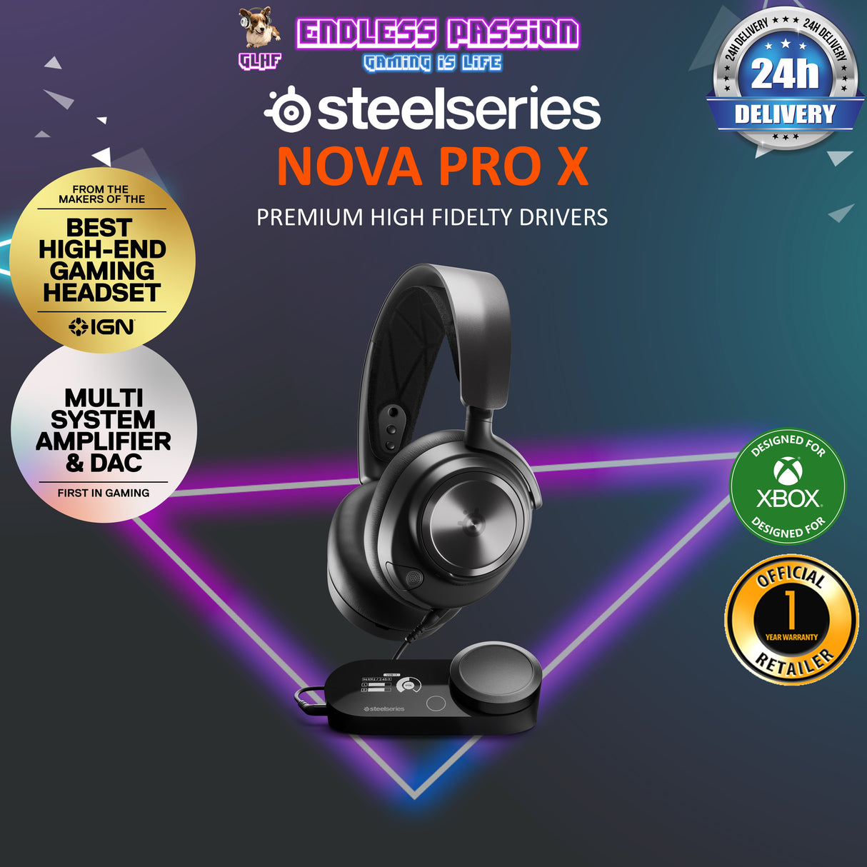 SteelSeries Arctis Nova Pro X Wired Gaming Headset