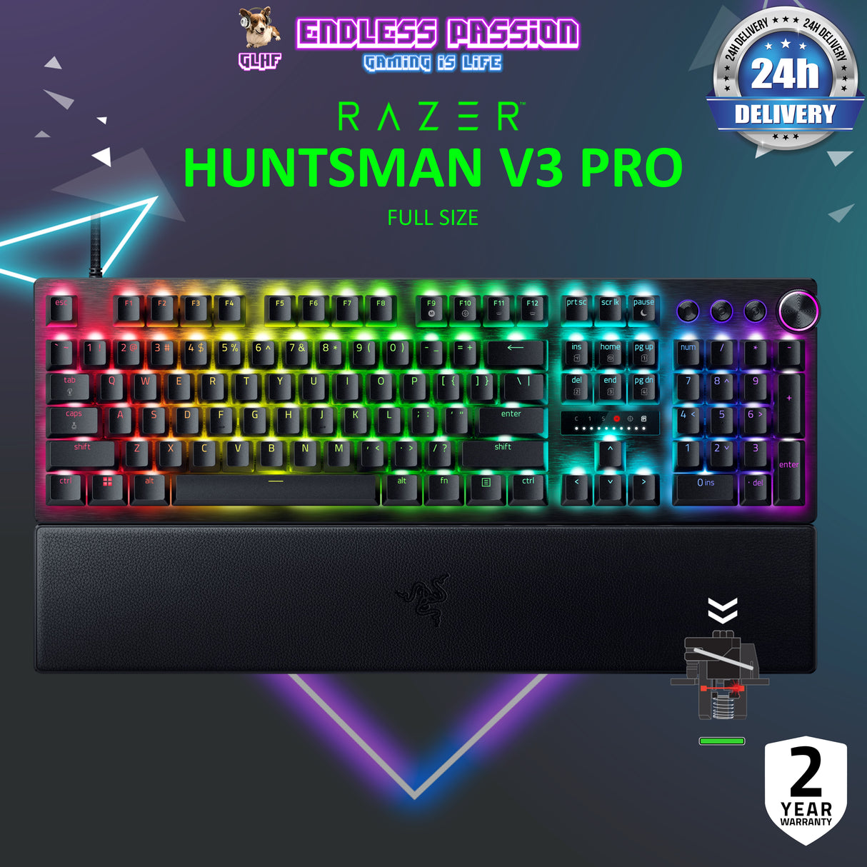 Razer Huntsman V3 Pro Esports Wired Gaming Keyboard