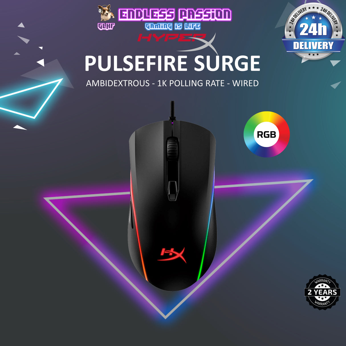 HyperX PulseFire Surge RGB Gaming Mouse