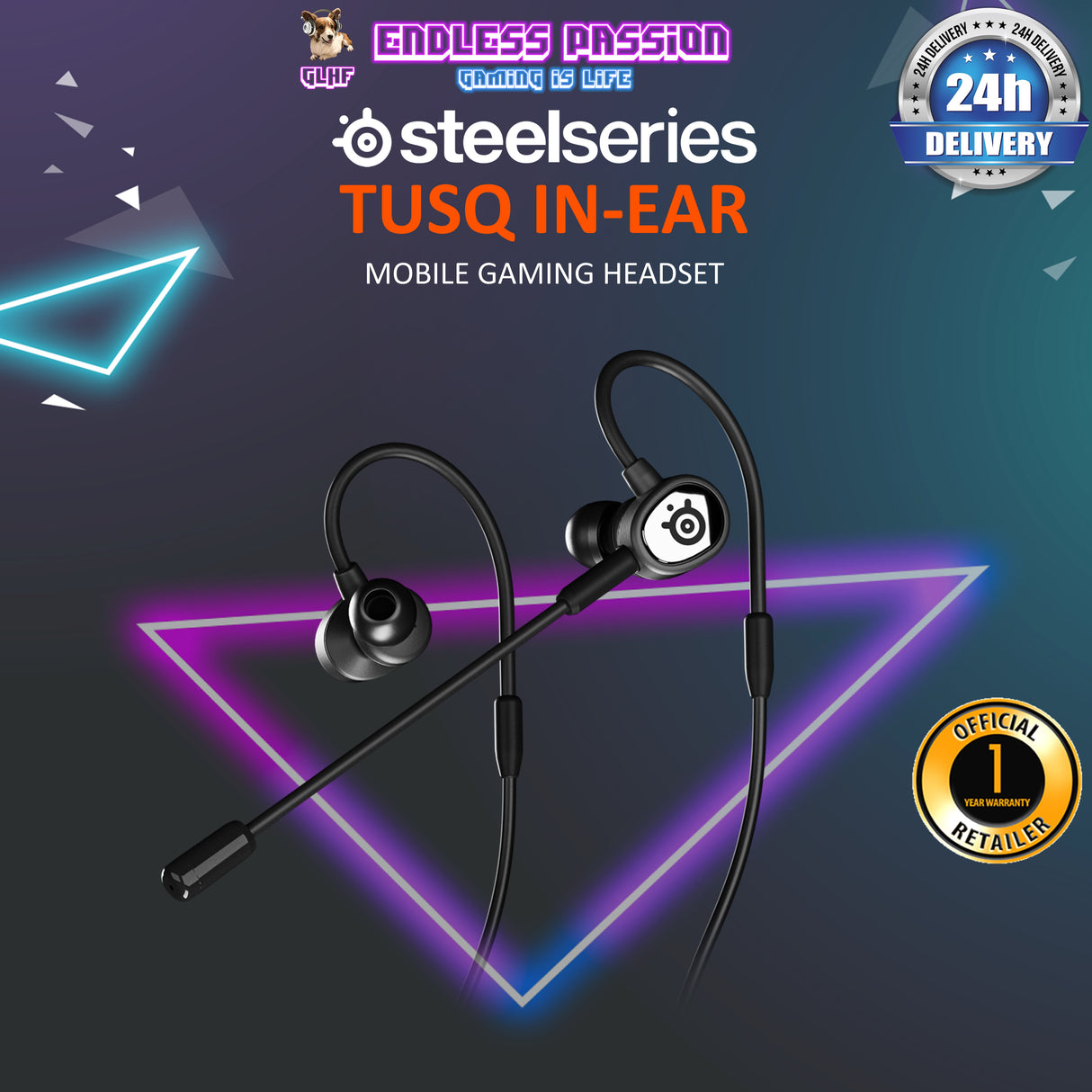 SteelSeries TUSQ Gaming Earbuds