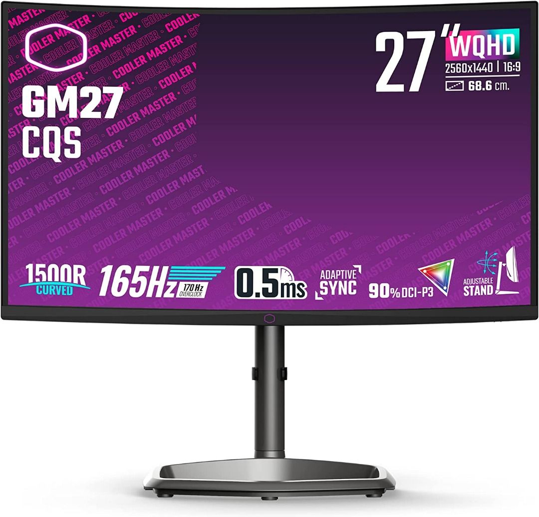 Cooler Master GM27-CQS 27-Inch 2K 165 Hz Curved Gaming Monitor