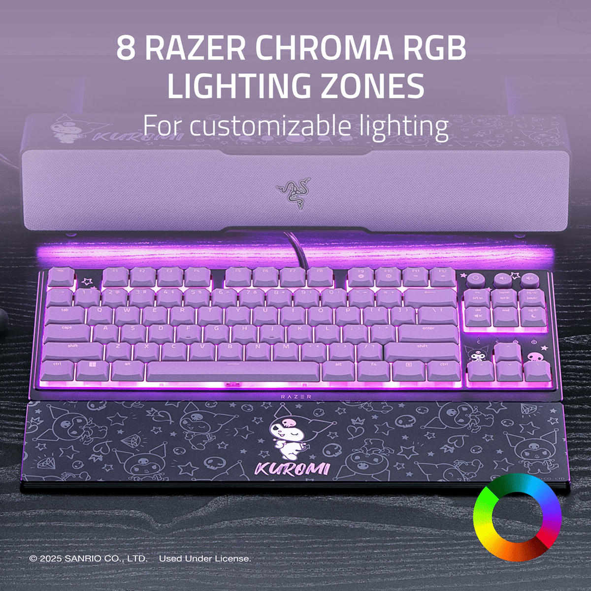 Razer Ornata V3 TKL Gaming Keyboard - Kuromi Edition