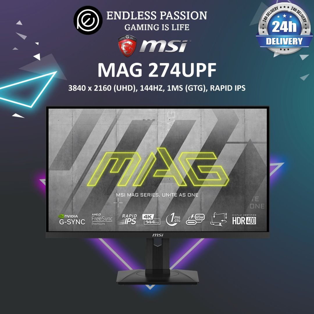 MSI MAG 274UPF 27 Inch 4K IPS Gaming Monitor