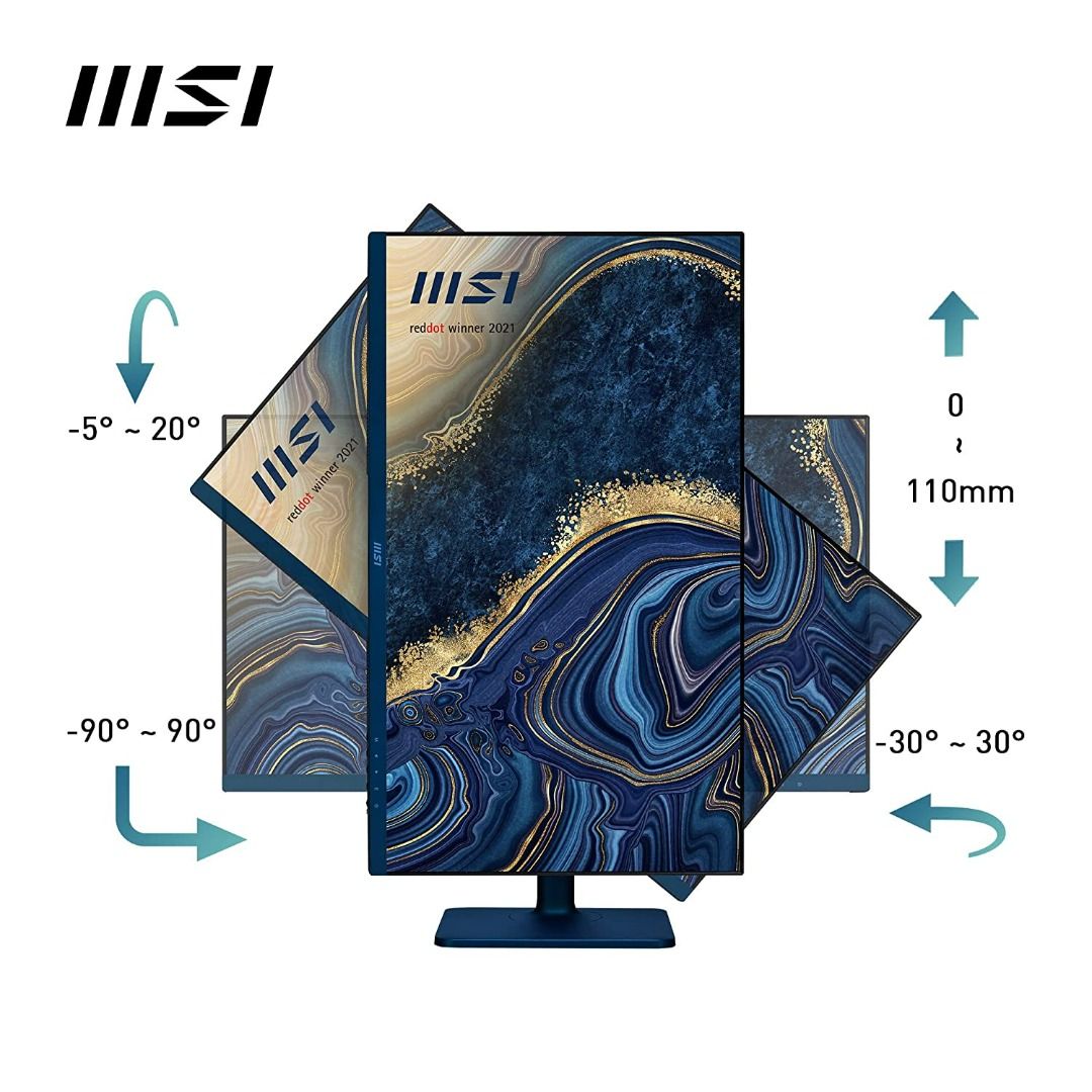 MSI Modern MD272QP Ultramarine 27 Inch 2K IPS Monitor