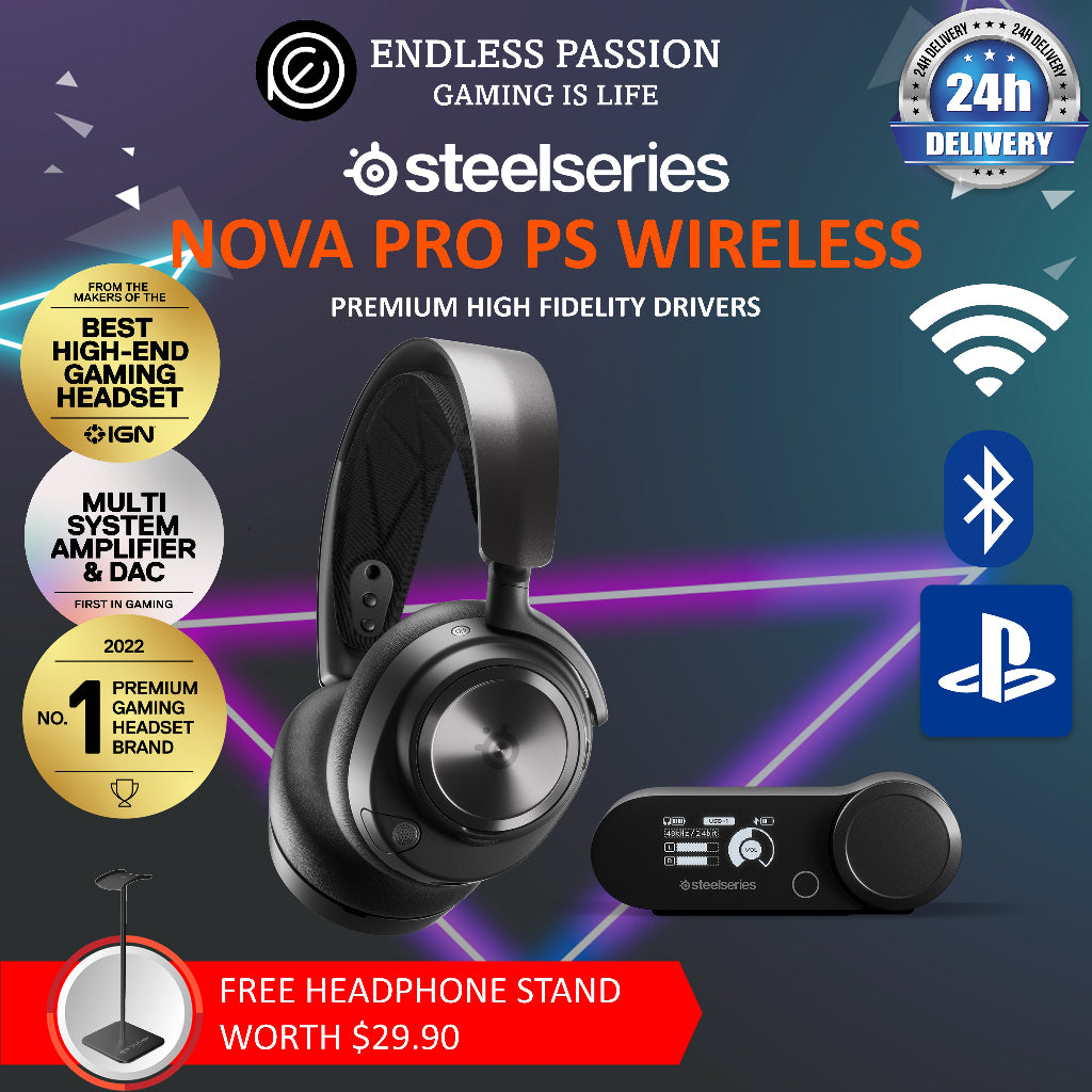 SteelSeries Arctis Nova Pro Wireless for PS Gaming Headset