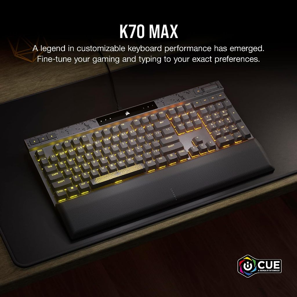 Corsair K70 MAX RGB Wired Magnetic-Mechanical Gaming Keyboard