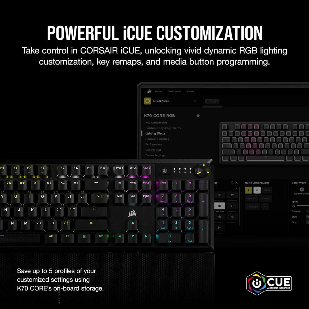 Corsair K70 CORE RGB Wired Mechanical Gaming Keyboard