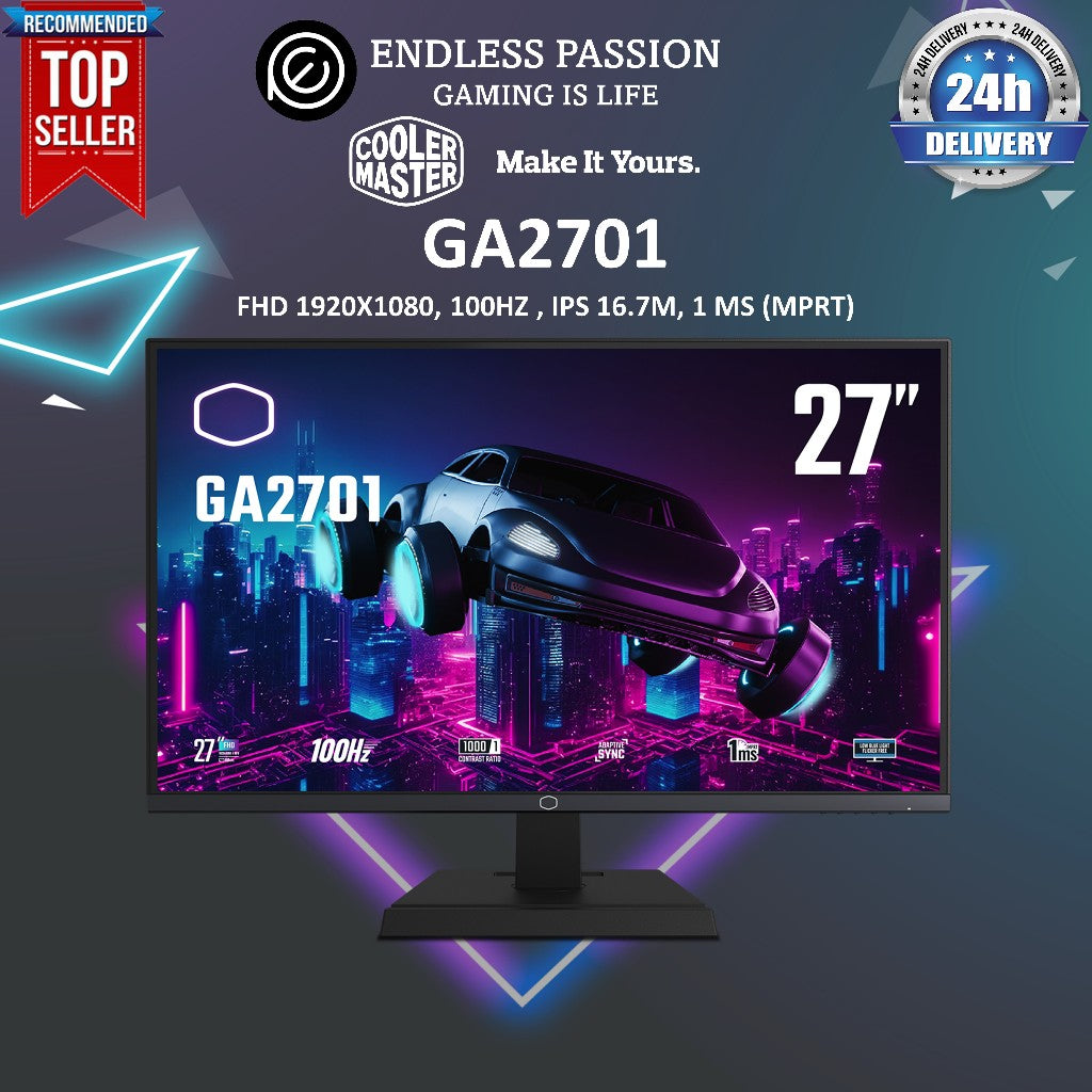 Cooler Master GA2701 27-Inch FHD 100 Hz Gaming Monitor