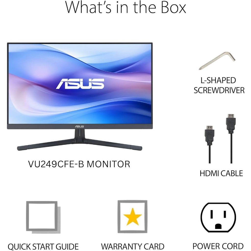 ASUS VU249CFE 24 Inch Eye Care Gaming Monitor