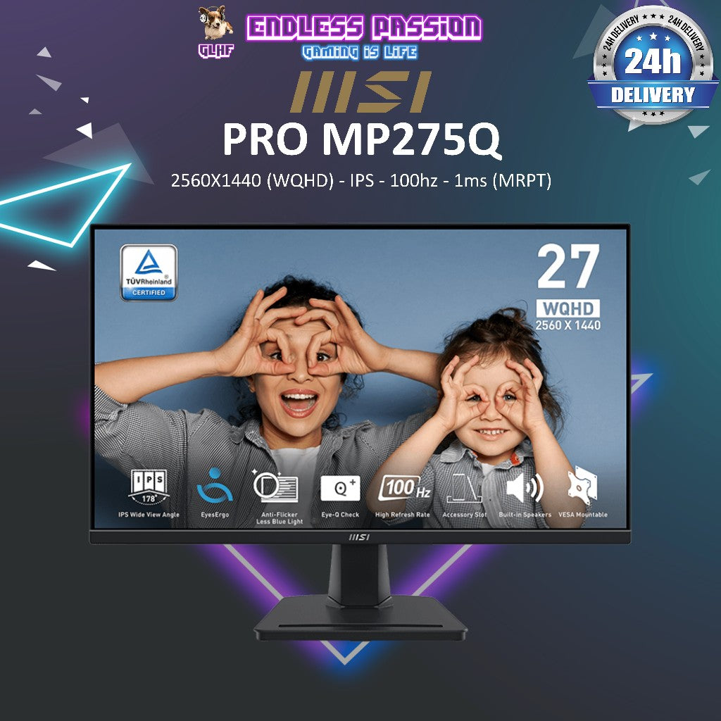 MSI PRO MP275Q 27 Inch 2K IPS Office Monitor