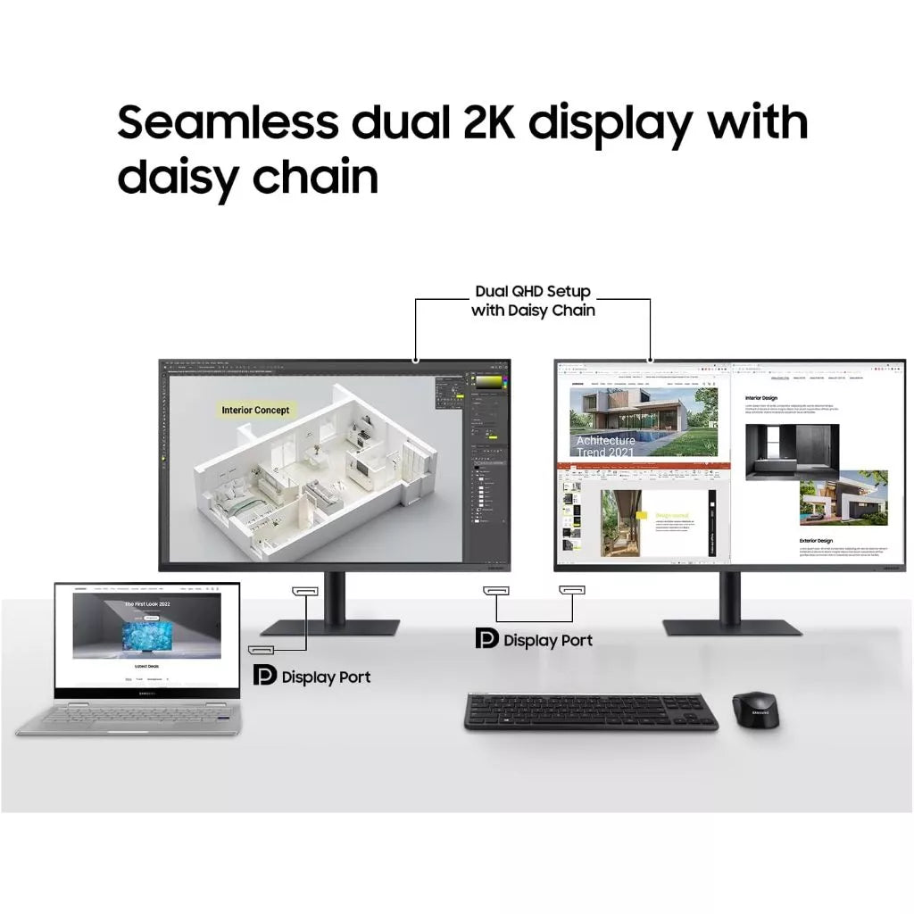 Samsung ViewFinity S6 S60UA 32" QHD VA Display Productivity Monitor - LS32A600UUEXXS