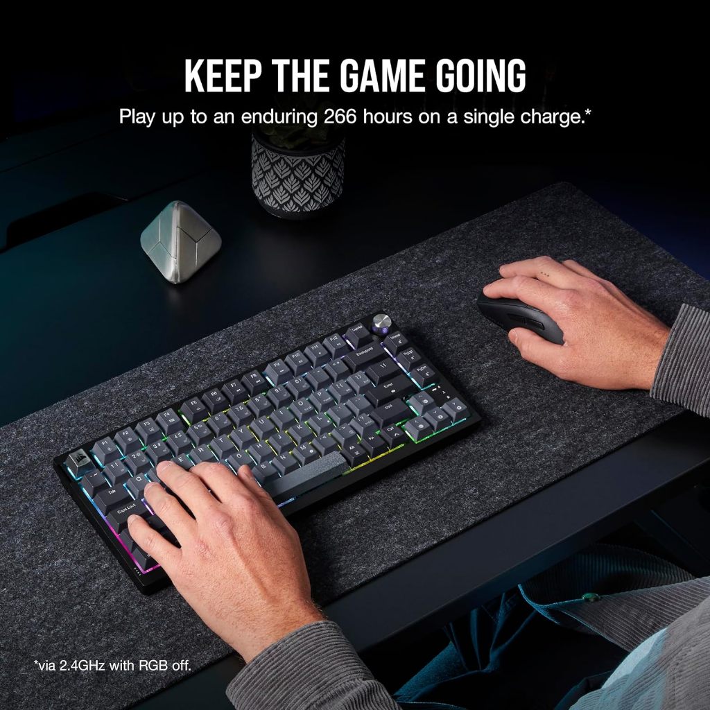 Corsair K65 PLUS Wireless 75% RGB Mechanical Gaming Keyboard