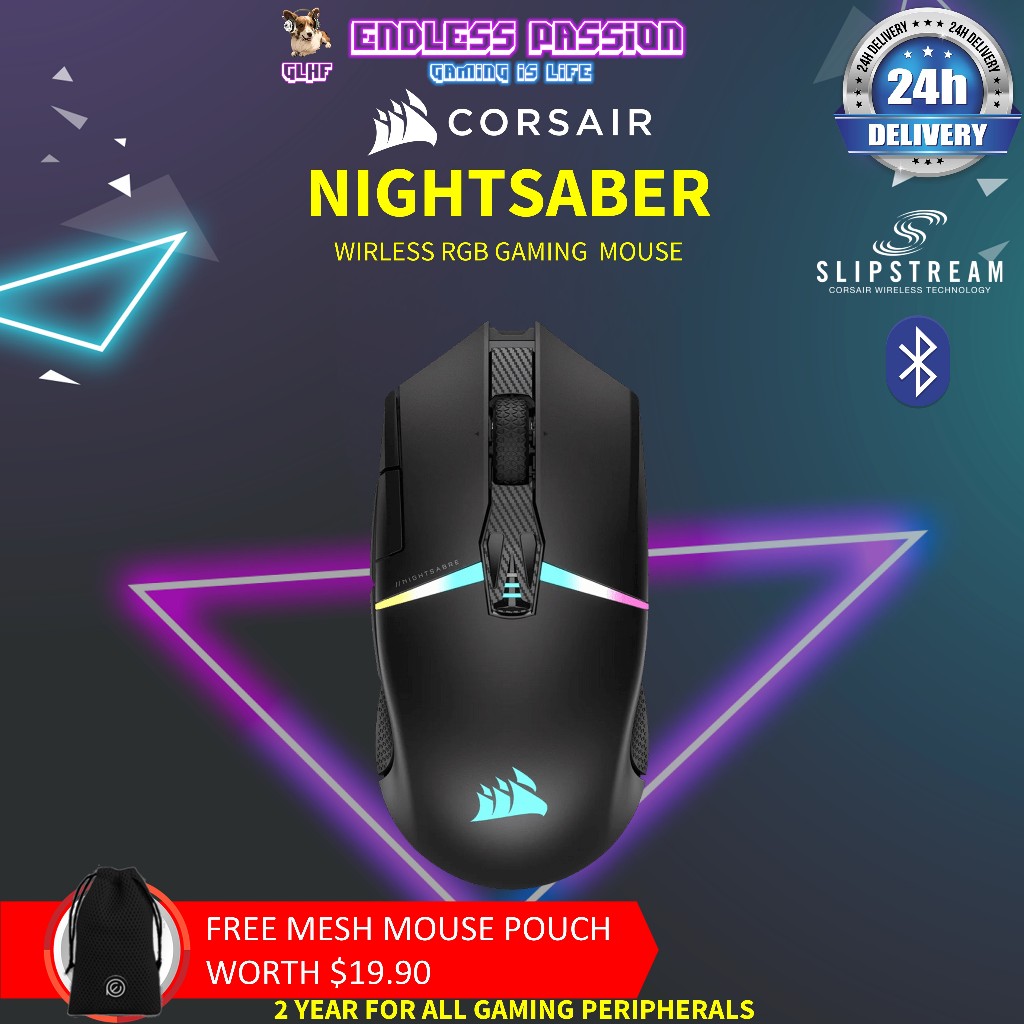 Corsair NIGHTSABRE RGB Wireless Gaming Mouse