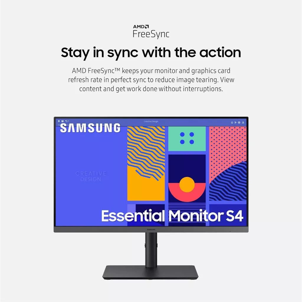 Samsung Essential S4 S43GC 27" FHD IPS Display Productivity Monitor - LS27C430GAEXXS