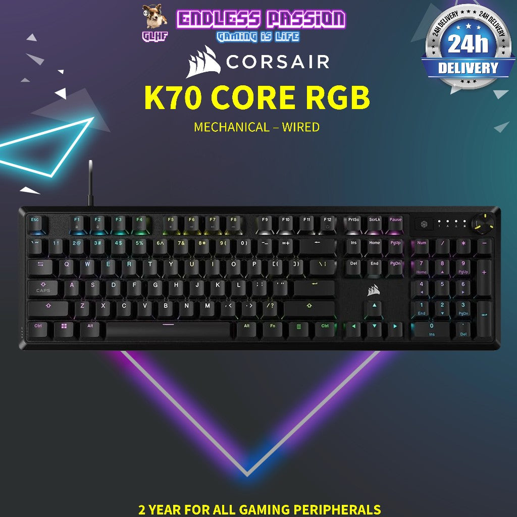 Corsair K70 CORE RGB Wired Mechanical Gaming Keyboard