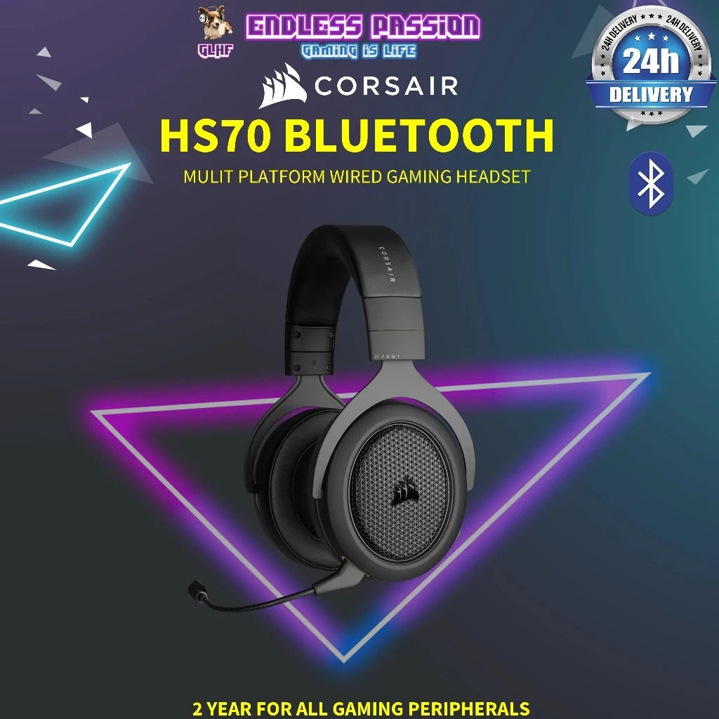 Corsair HS70 Wired Gaming Headset with Bluetooth