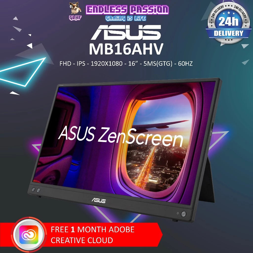 ASUS ZenScreen MB16AHV 16" FHD IPS Portable USB Monitor