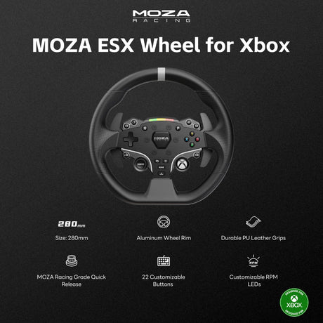 MOZA ESX Steering Wheel - Compatible with XBOX and PC