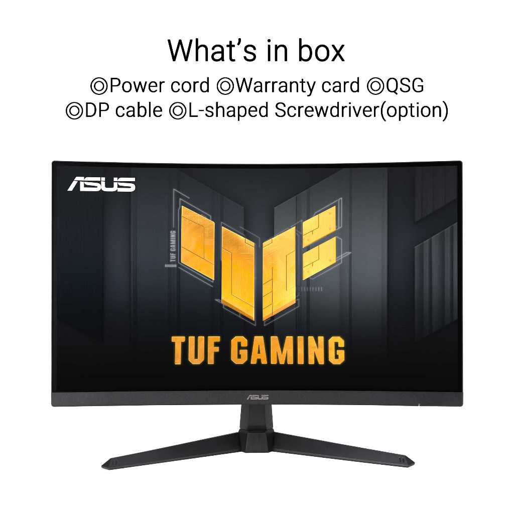 ASUS TUF Gaming VG27VQ3B 27 inch Full HD Curved 180Hz Gaming Monitor