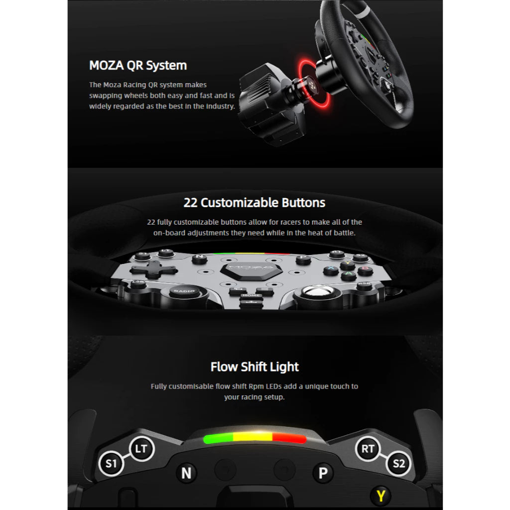 MOZA ESX Steering Wheel - Compatible with XBOX and PC