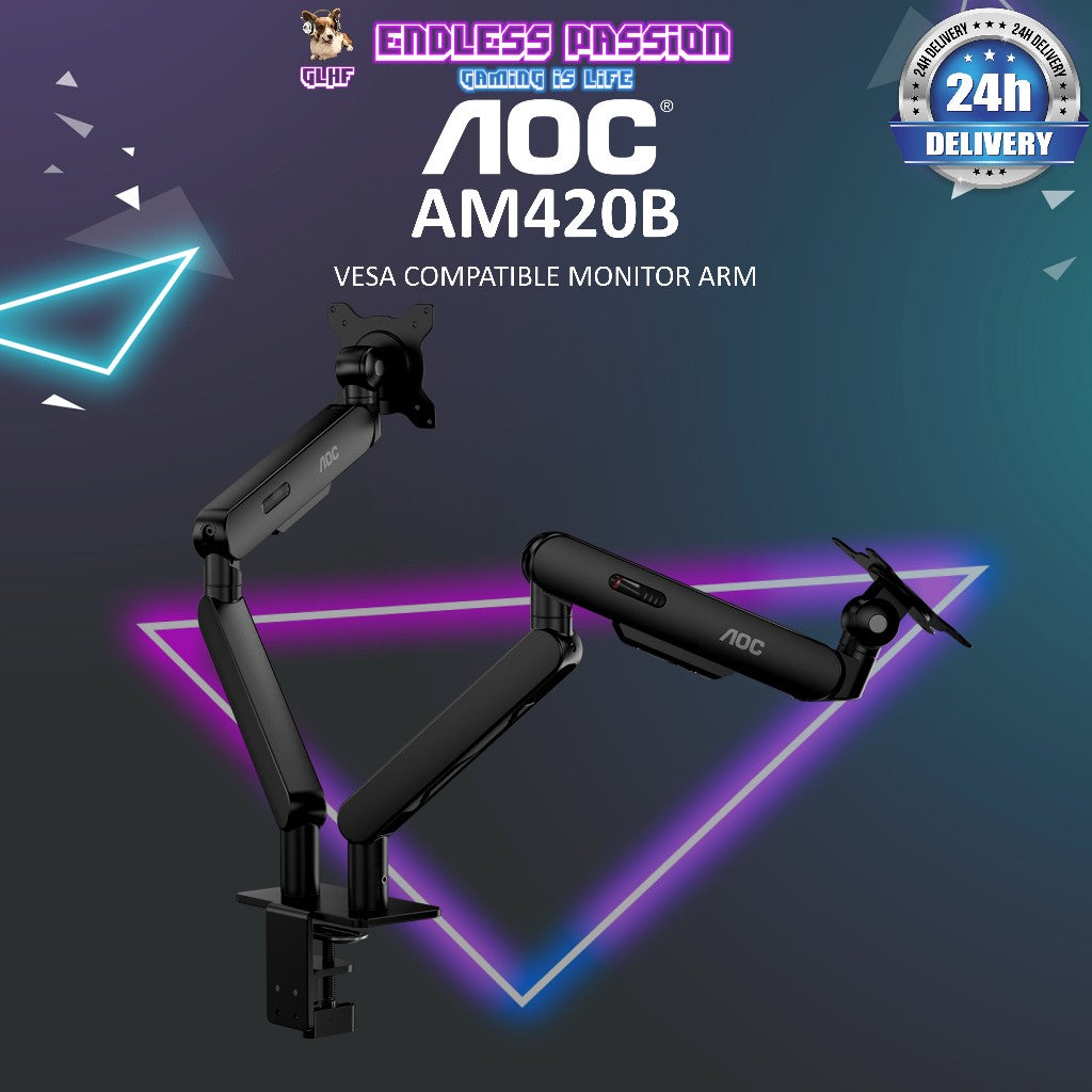 AOC AM420B Dual Monitor Arm