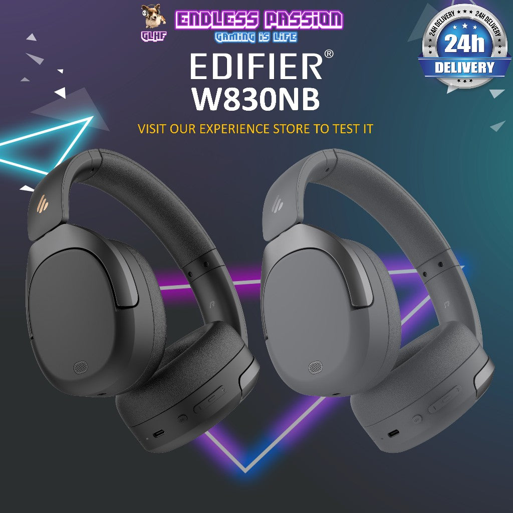 Edifier W830NB Wireless Over-ear Headphones with Active Noise Cancellation