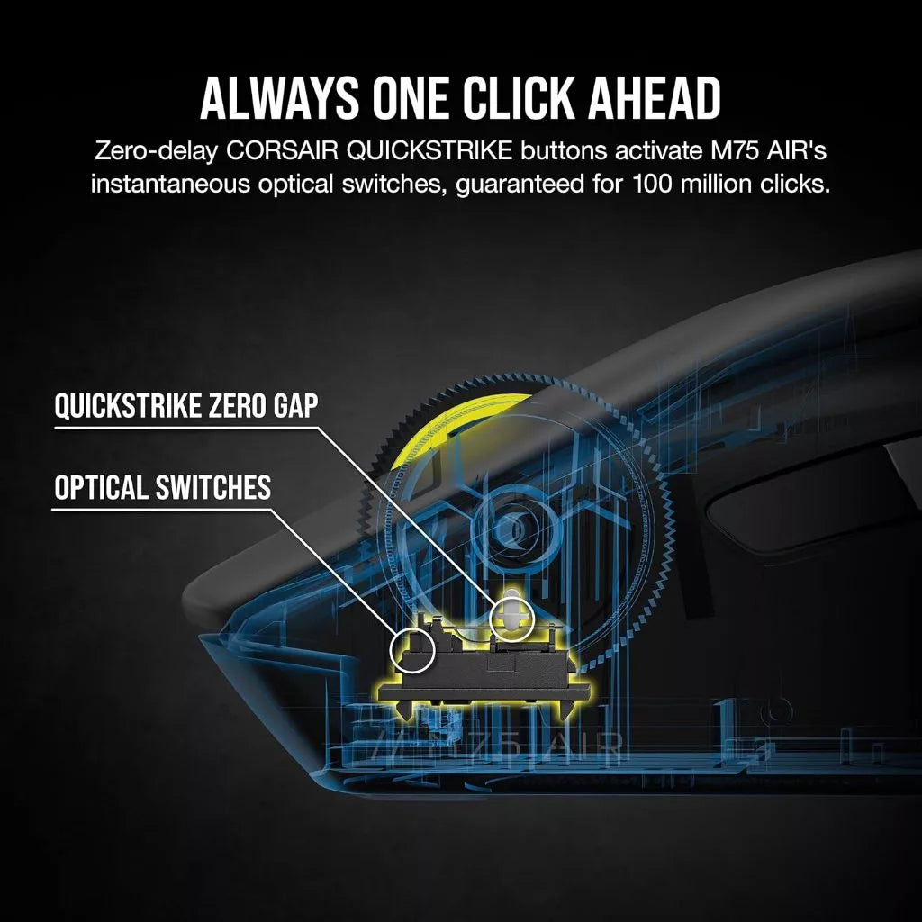 Corsair M75 AIR Wireless Ultra Lightweight Gaming Mouse