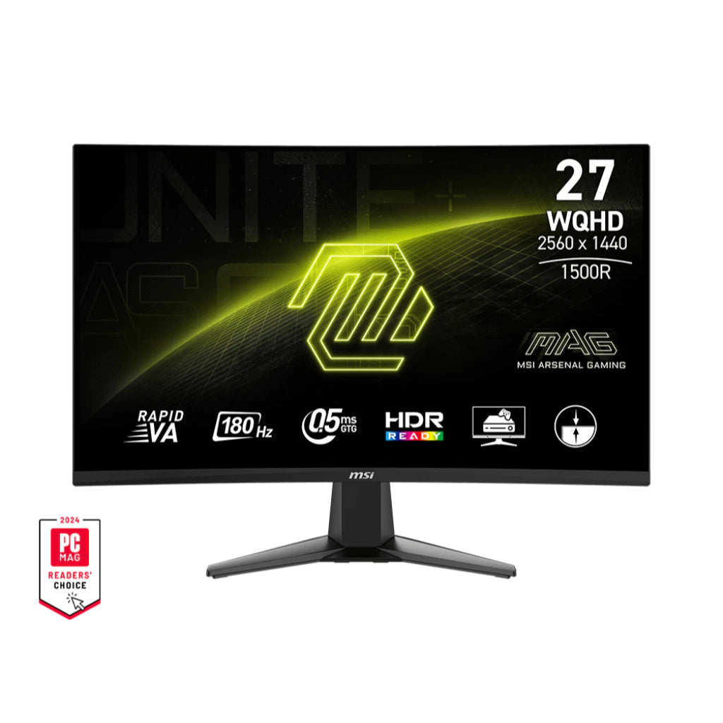 MSI MAG 27CQ6F 27 Inch, WQHD, 180hz Curved Gaming Monitor