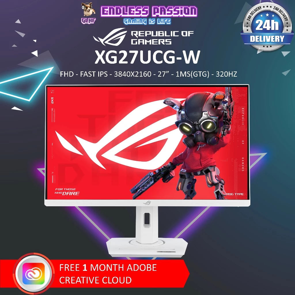 ASUS ROG Strix XG27UCG-W USB Type-C Gaming Monitor