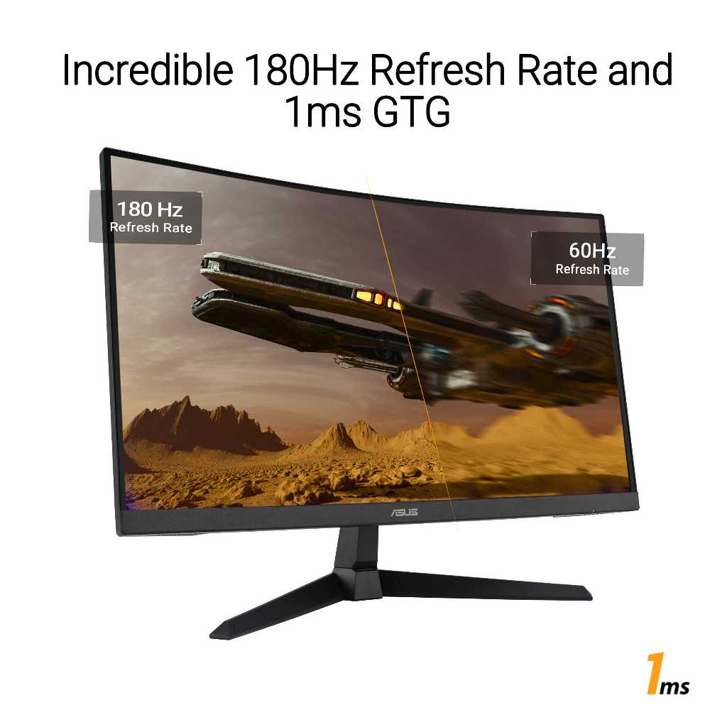 ASUS TUF Gaming VG27VQ3B 27 inch Full HD Curved 180Hz Gaming Monitor