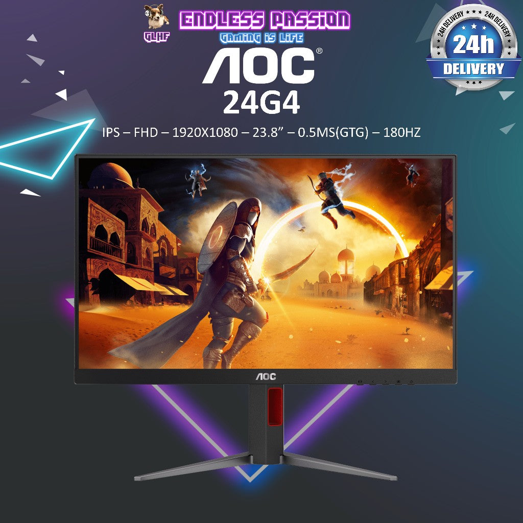 AOC 24G4 — 24" FHD Fast IPS Display Gaming Monitor