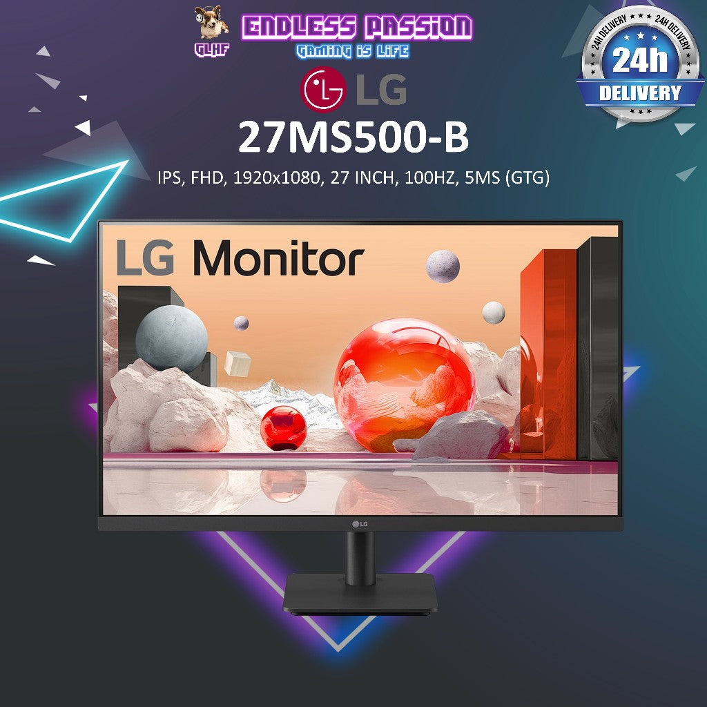 LG 27MS500-B - 27 Inch FHD IPS Gaming Monitor