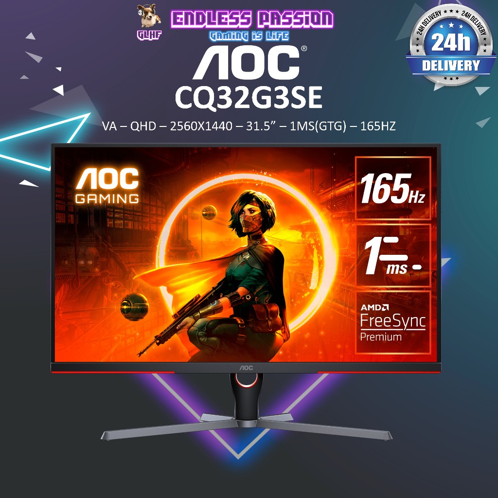 AOC CQ32G3SE — 32" QHD VA Display Curved Gaming Monitor