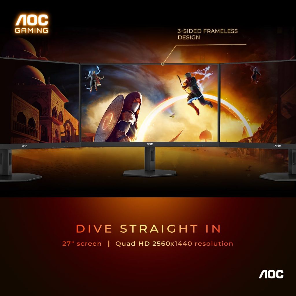 AOC Q27G4 — 27" QHD Fast IPS Display Gaming Monitor