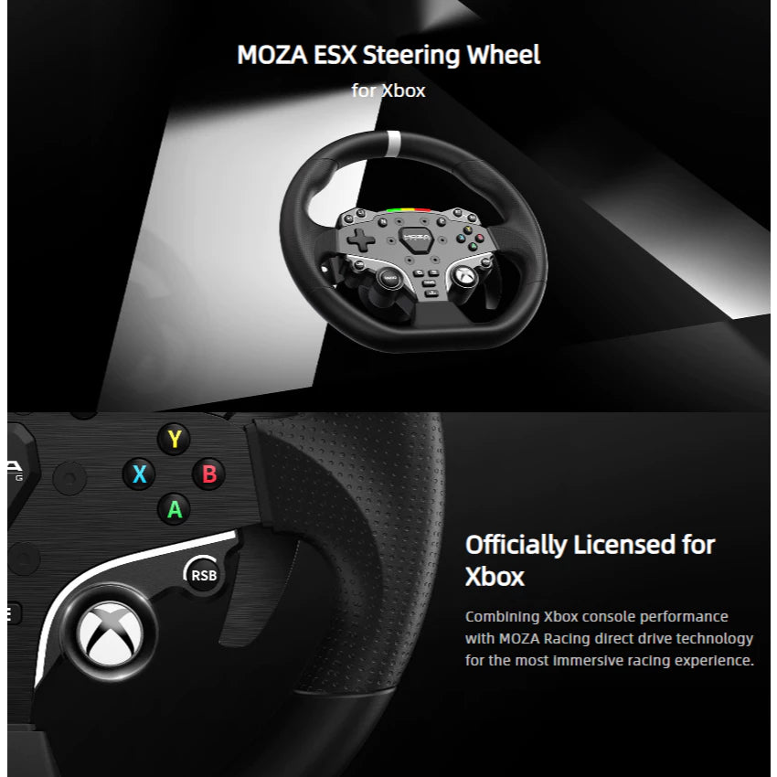 MOZA ESX Steering Wheel - Compatible with XBOX and PC