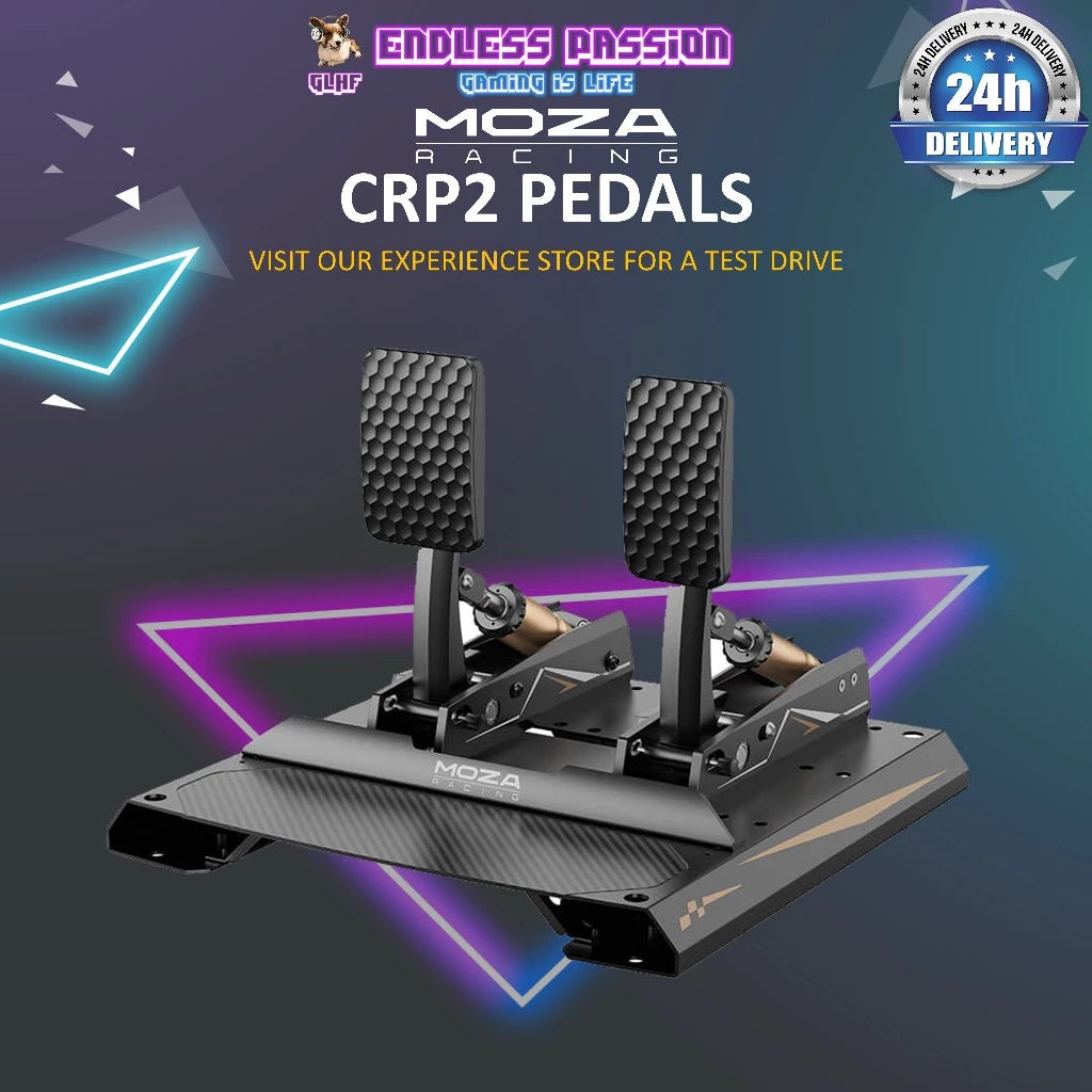 MOZA CRP2 Load Cell Pedals with Base